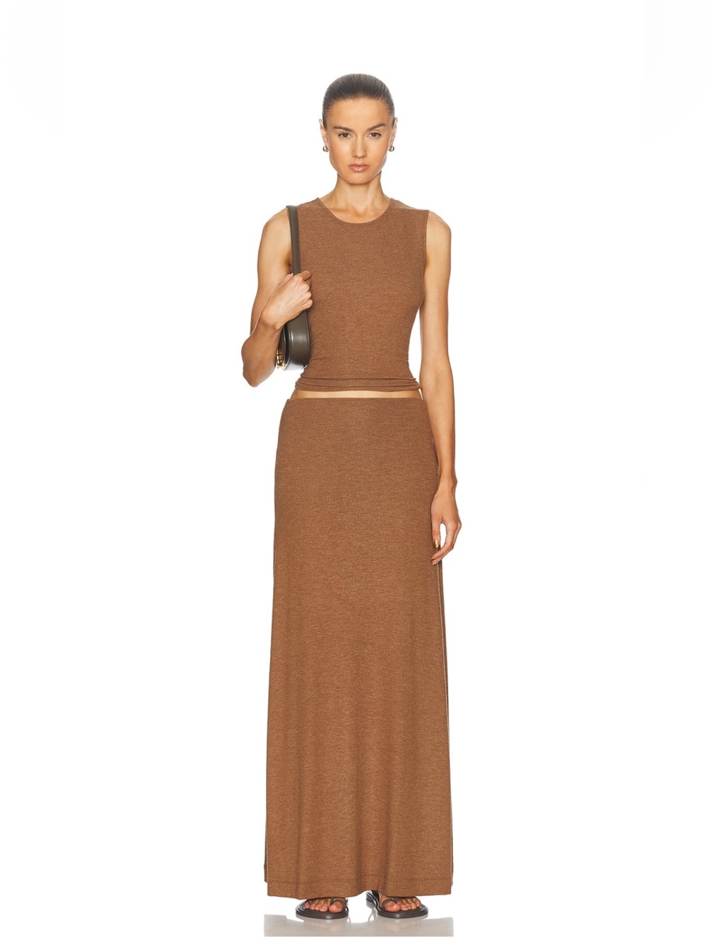 LESET Lauren High Waist Maxi Skirt